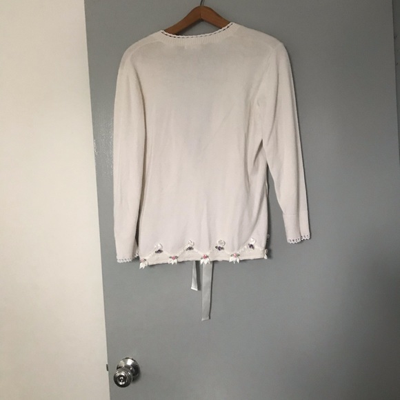 Soft feel no Itch Cotton Cardigan/Top Pretty Vintage classic quality - Picture 14 of 16